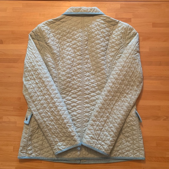 Sigrid Olsen Sport Pastel Green Lightweight Quilted Jacket size M - Picture 8 of 10